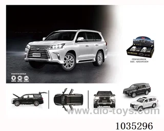 1:24 pull back alloy car W L/M in display box