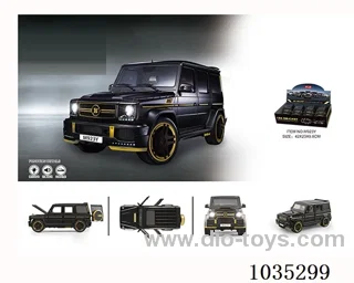 1:24 pull back alloy car W L/M in display box