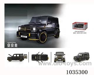 1:24 pull back alloy car W L/M in window box