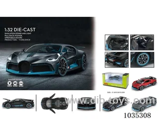 1:32 pull back alloy car W L/M in window box