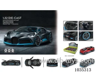 1:32 pull back alloy car W L/M in display box