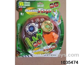 5.5CM Alloy Lighted Gyro with Battle Plate in Blister card