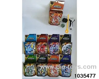Alloy Bursting Gyro with Handle（8 Mixes）in color box