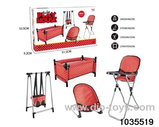 Beds, swings, dining chairs, rocking chairs