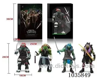 Teenage Mutant Ninja Turtles 4sets mixed loading  in Color box