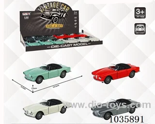 12cps 1:32 pull back alloy car  in display box