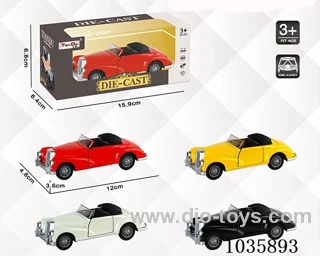 1:32 pull back alloy car  in Window box