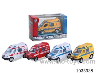 pull back alloy car 2sets 3color mixed loading in window box