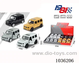 1:43 pullback alloy car  in display box