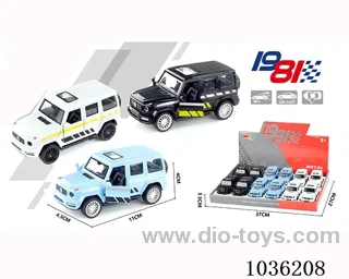 1:43 pullback alloy car  in display box