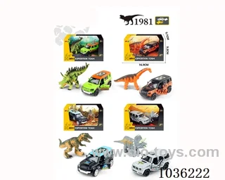 1:43 pullback alloy car 4sets mixed loading in window  box