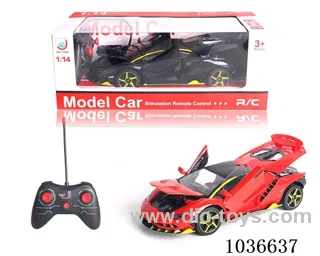 1:14 4ch RC car with light 2color mixed loading  not include battery