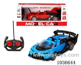 1:18 4ch RC car with light  2color mixed loading not include battery