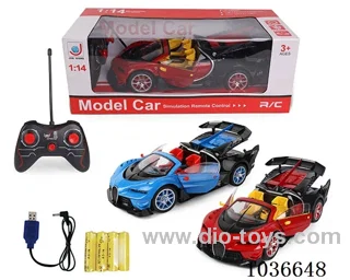 1:14 5ch RC car with light  2color mixed loading include battery