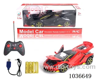 1:14 5ch RC car with light  2color mixed loading include battery