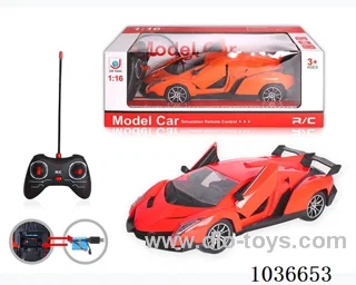 1:16 5ch RC car with light  2color mixed loading include battery