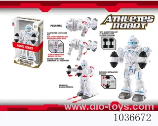 Electric robot with light&music 2color mixed loading