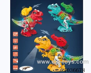 Electric dinosaur in color box