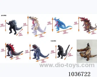 6.5-7寸 Vinyl animal 8sets mixed loading  in opp bag
