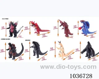 6.5-7寸 Vinyl animal 8sets mixed loading  in opp bag
