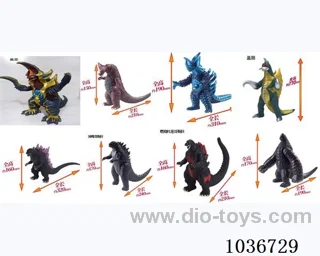 6.5-7寸 Vinyl animal 8sets mixed loading  in opp bag