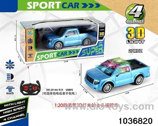 1:20 4ch RC car with 3D light(contracted electricity) in window box