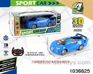 1:20 4ch RC car with 3D light(contracted electricity) in window box