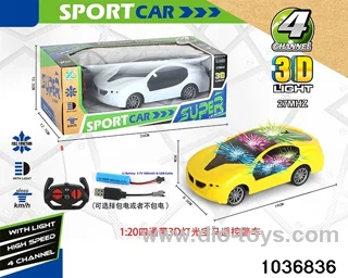 1:20 4ch RC car with 3D light(contracted electricity) in window box
