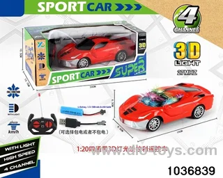 1:20 4ch RC car with 3D light(contracted electricity) in window box