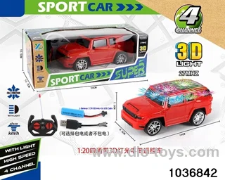 1:20 4ch RC car with 3D light(contracted electricity) in window box