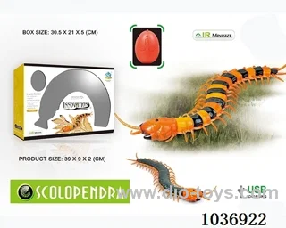 Infrared RC Centipede with USB charging cable 2color mixed loading
