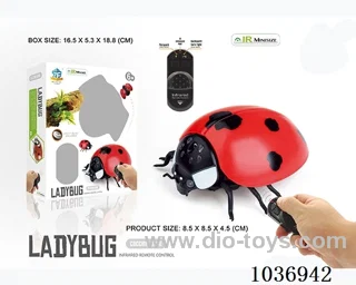Infrared RC ladybug in window box