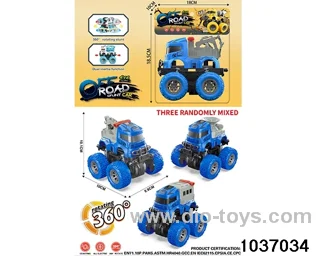 Double inertia stunt car in pvc bag