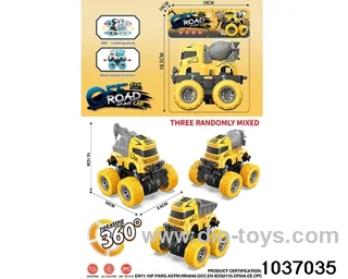 Double inertia stunt car in pvc bag