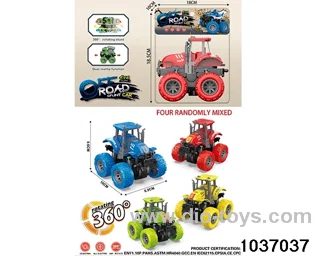 Double inertia stunt car in pvc bag