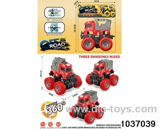 Double inertia stunt car in pvc bag
