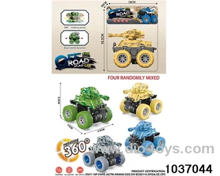 Double inertia stunt car in pvc bag