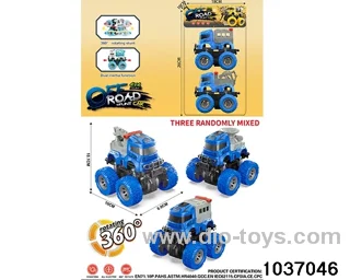 Double inertia stunt car in pvc bag