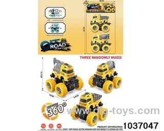 Double inertia stunt car in pvc bag
