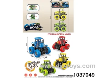 Double inertia stunt car in pvc bag