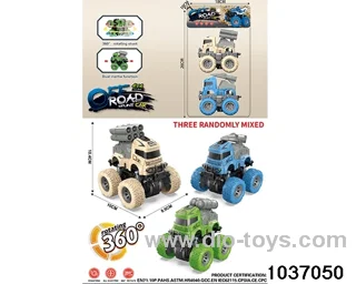 Double inertia stunt car in pvc bag