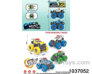 Double inertia stunt car in pvc bag