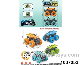 Double inertia stunt car in pvc bag