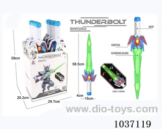 Glowing sword with sound in Display box