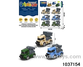 Q cute pull-back car in 6pcs PVC bag