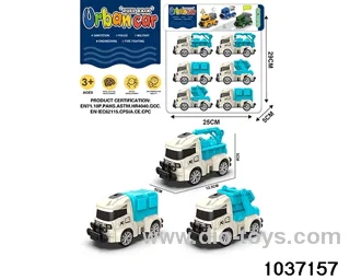 Q cute pull-back car in 6pcs PVC bag