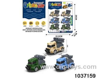 Q cute pull-back car in 6pcs Blister card