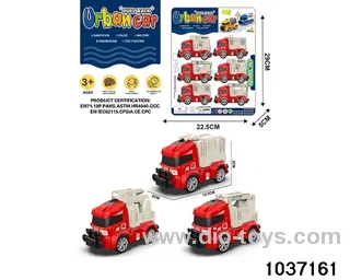 Q cute pull-back car in 6pcs Blister card