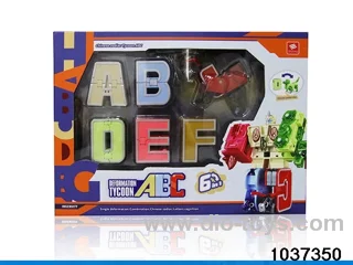 letters deformation toys in  color box