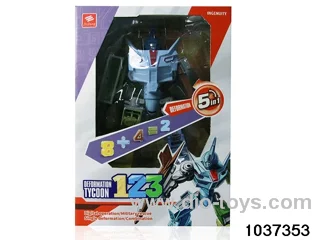 number deformation toys in color box